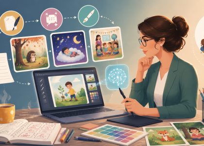 Thumbnail for the post titled: 23 июля 2026 года в 12:00 – вебинар «Искусственный интеллект в руках педагога: создаём авторские иллюстрации с нейросетью Qwen за 4 простых шага»